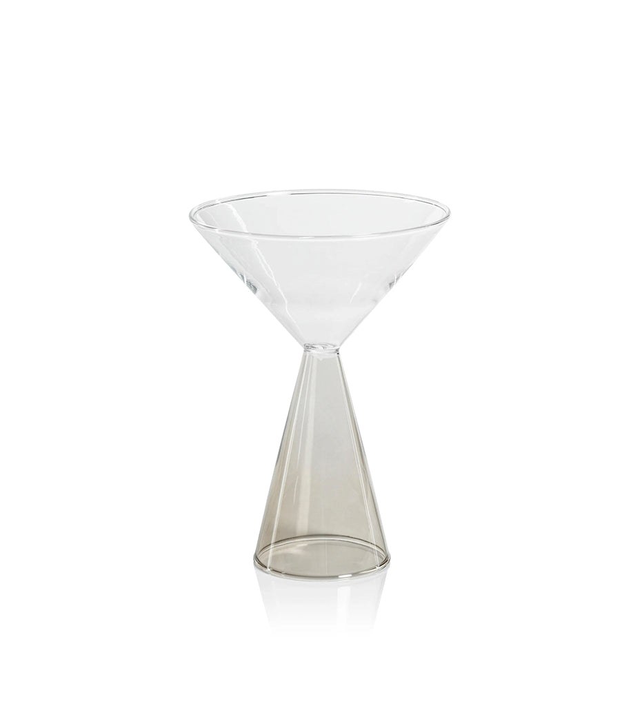 Zodax-Veneto Martini Glass-Smoke-CH6641