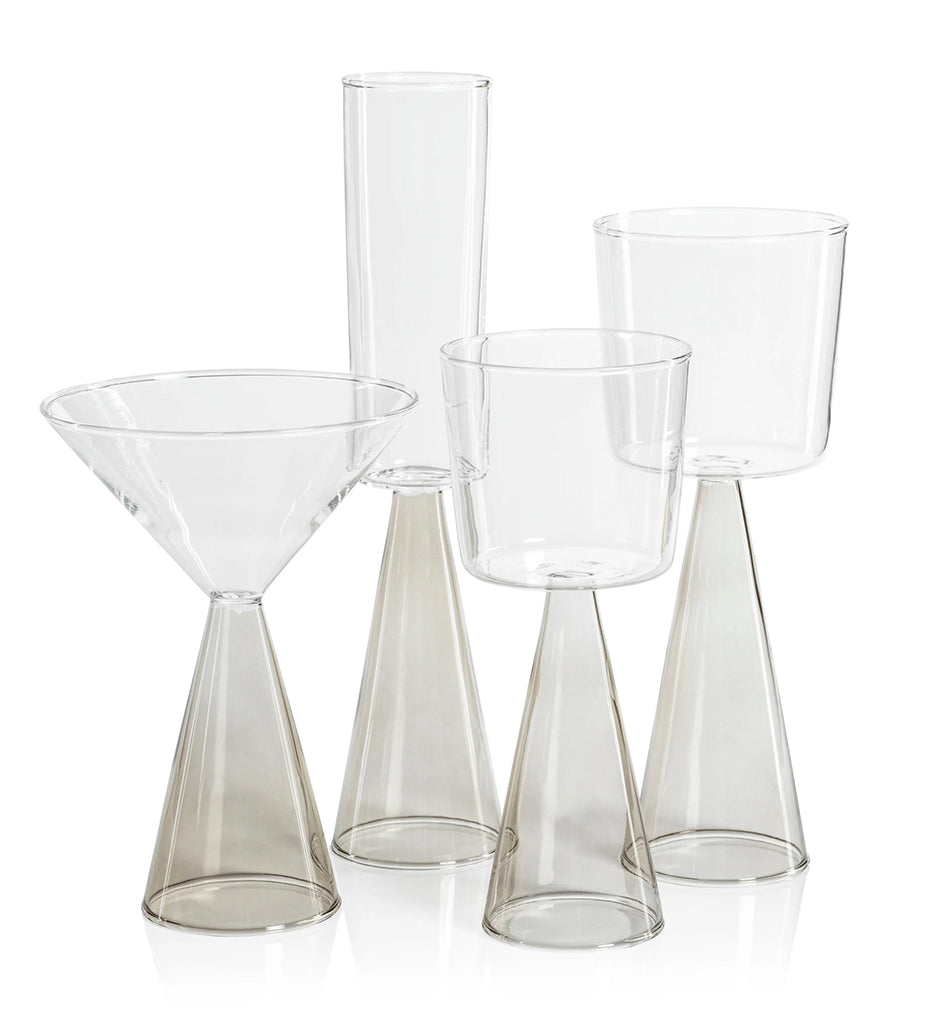 Zodax-Veneto Martini Glass-Smoke-CH6641
