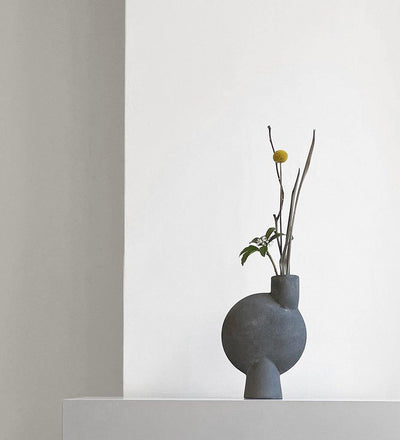 lifestyle, Sphere Vase Bubl - Medium - Dark Grey