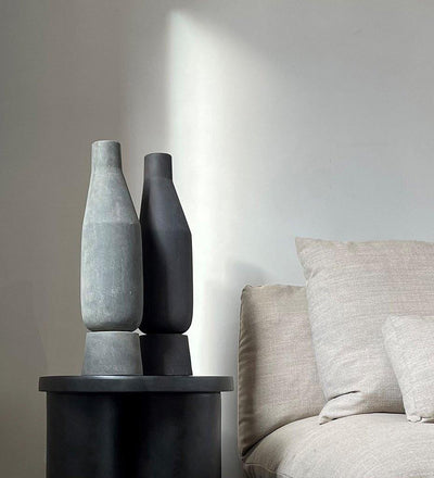 lifestyle, Sphere Vase Tall - Dark Grey