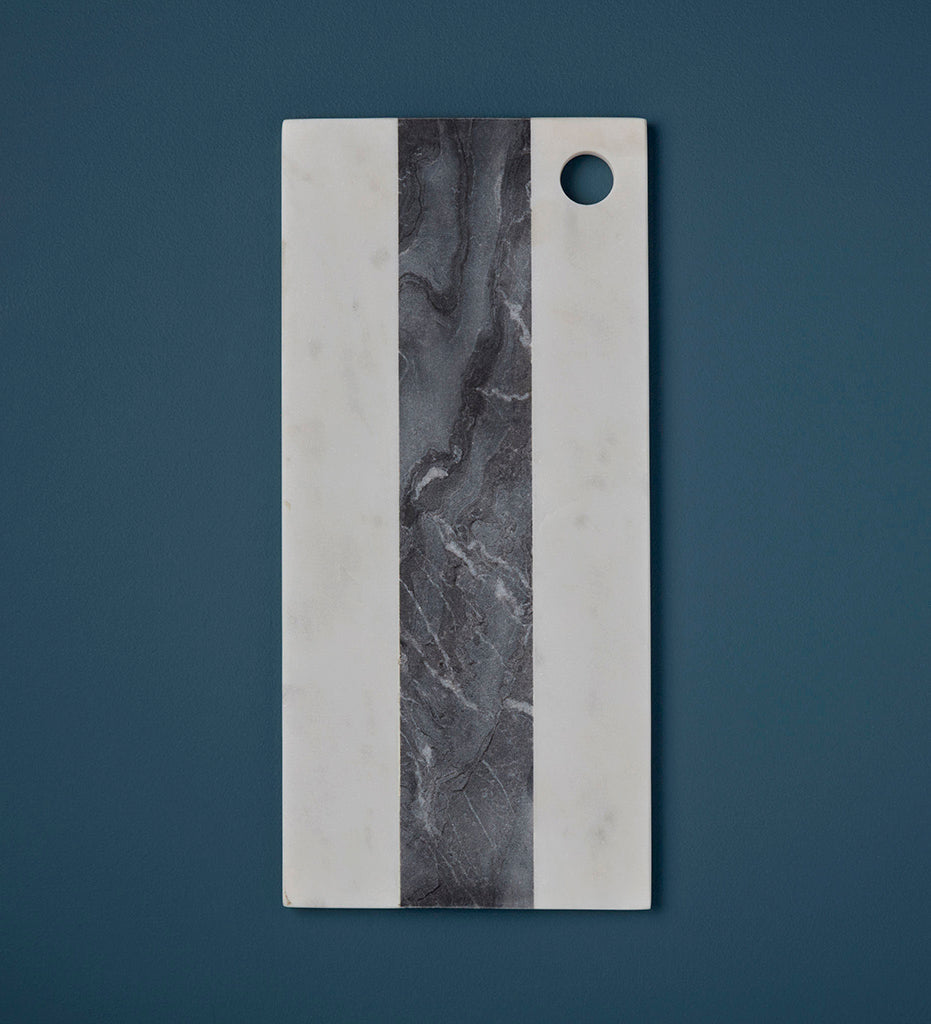 White &amp; Gray Marble Rectangular Board - Large