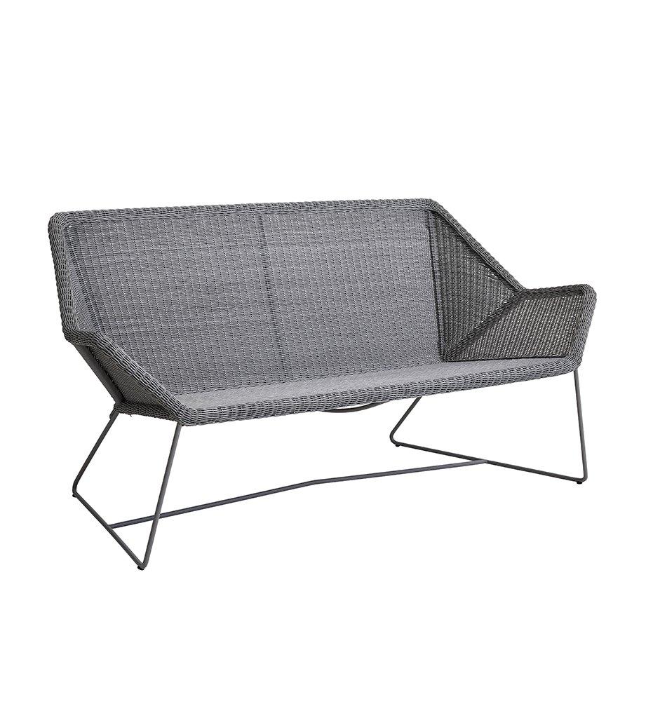 Cane-line Breeze 2-Seater Sofa,image:Light Grey LI # 5567LI