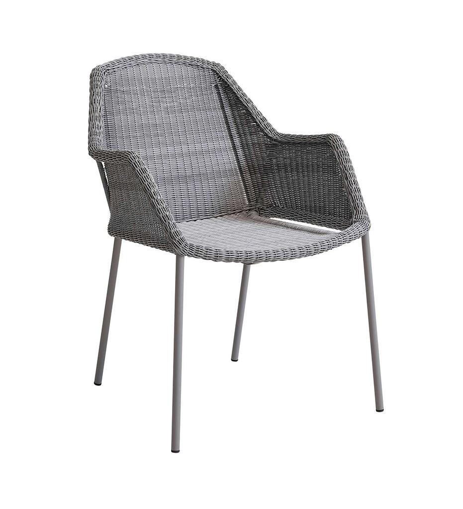 Cane-line Breeze Dining Chair-Stackable,image:Light Grey LI # 5464LI