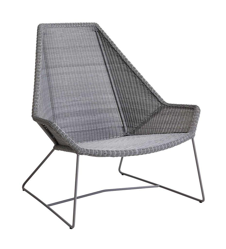 Cane-line Breeze Highback Chair,image:Light Grey LI # 5469LI