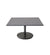 Cane-Line Go Low Cafe Table Lava Grey Base with Square 29.6" Dark Grey HPL Top 5043AL_P75X75HPSDG
