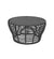 Allred Collaborative - Cane_Line - Basket Coffee Table - Medium - Black frame with Black Ceramic Top