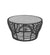Allred Collaborative - Cane_Line - Basket Coffee Table - Medium - Black frame with Grey Ceramic Top