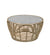 Allred Collaborative - Cane_Line - Basket Coffee Table - Medium - Natural frame with Grey Ceramic Top