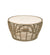 Allred Collaborative - Cane_Line - Basket Coffee Table - Medium - Natural frame with Travertine Ceramic Top
