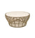 Allred Collaborative - Cane_Line - Basket Coffee Table - Large - Natural frame with Travertine Ceramic Top