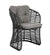 Allred Collaborative - Cane_Line - Basket Chair with optional Dark Grey Wove cushion