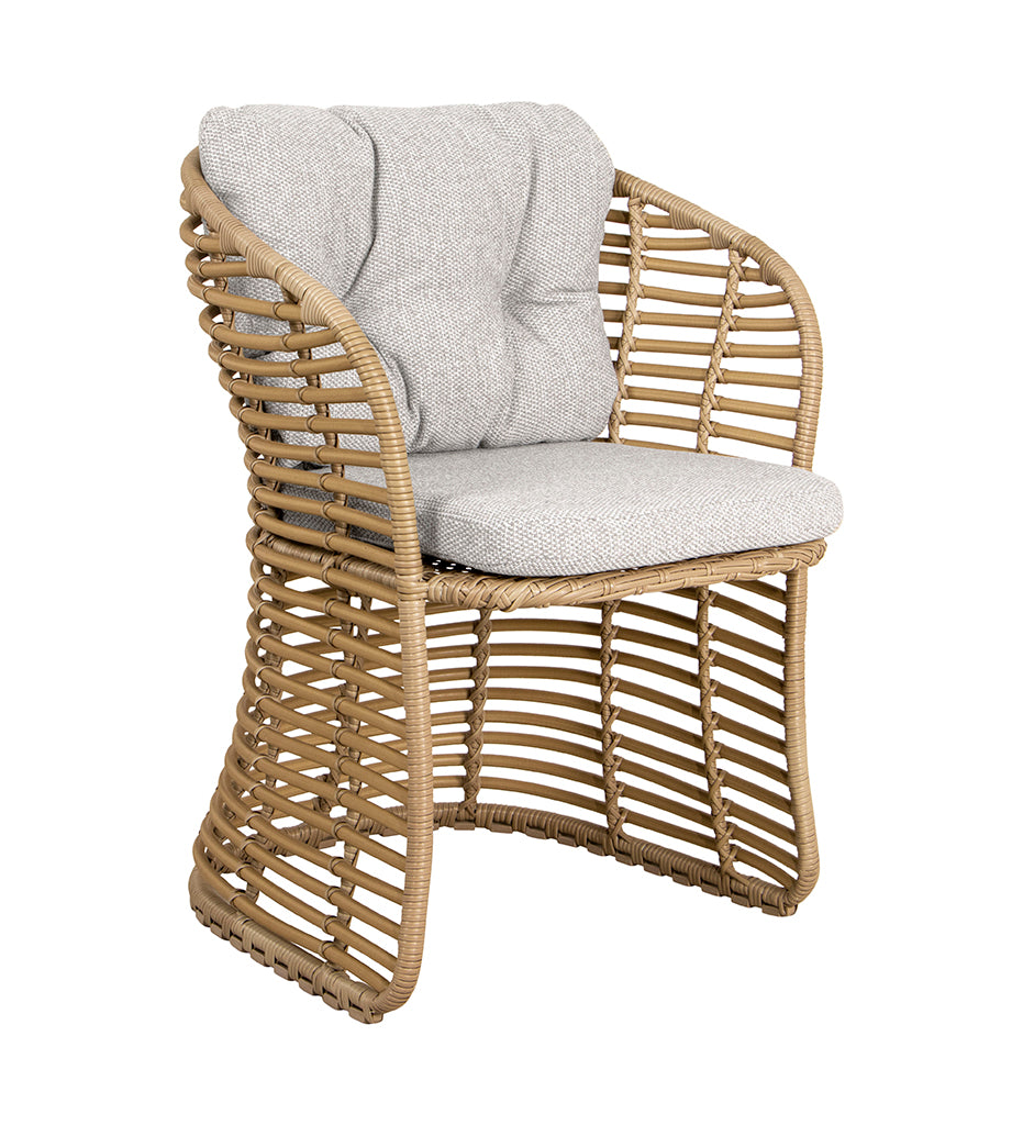 Allred Collaborative - Cane_Line - Basket Chair with Light Brown Wove cushion