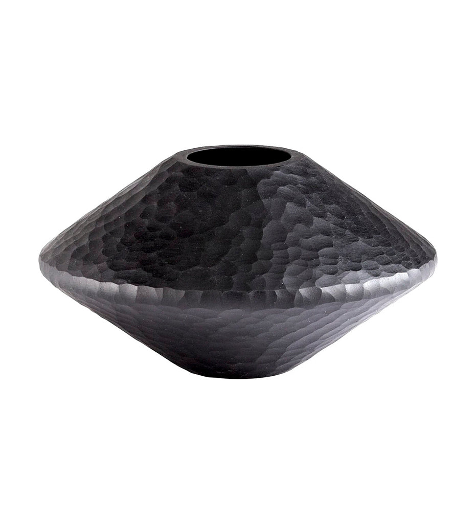 Cyan Design-Round Lava Vase - Black-05384