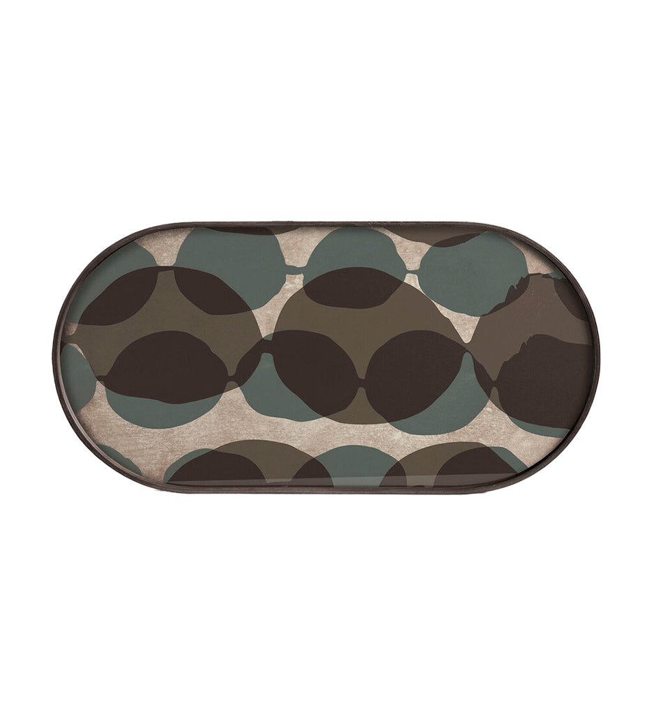 Connected Dots Glass Tray - Oblong - L