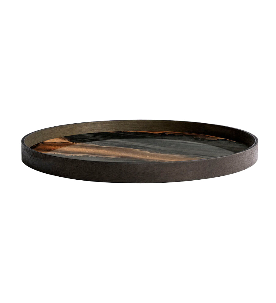 Ethnicraft-Organic Tray - Bronze - Round - L-20584