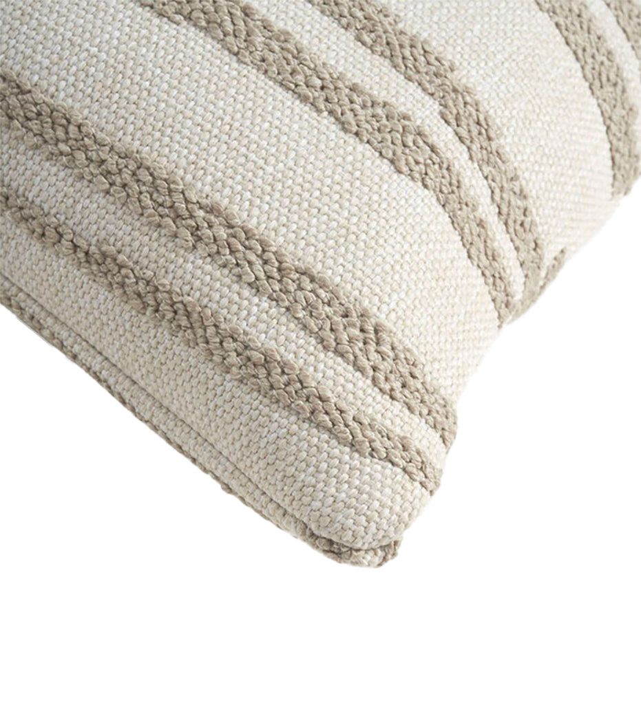 Ethnicraft-White Stripes Indoor/Outdoor Cushion - Lumbar-21102