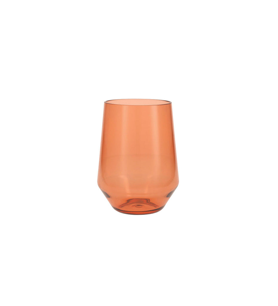 Fortessa-Solo Stemless Wine Glass - Set of 6-Aqua Sky-P.S.SOLE.AS.06