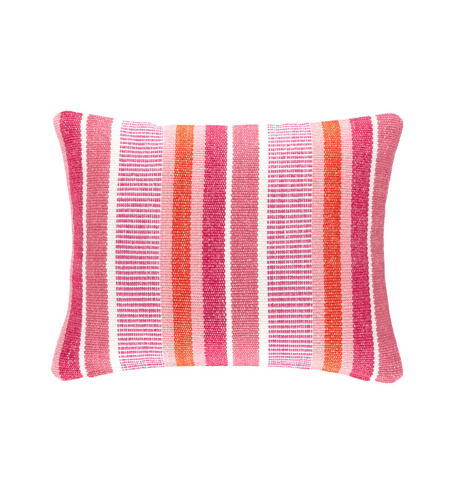 Always Greener Pink/Orange Indoor/Outdoor Decorative Pillow
