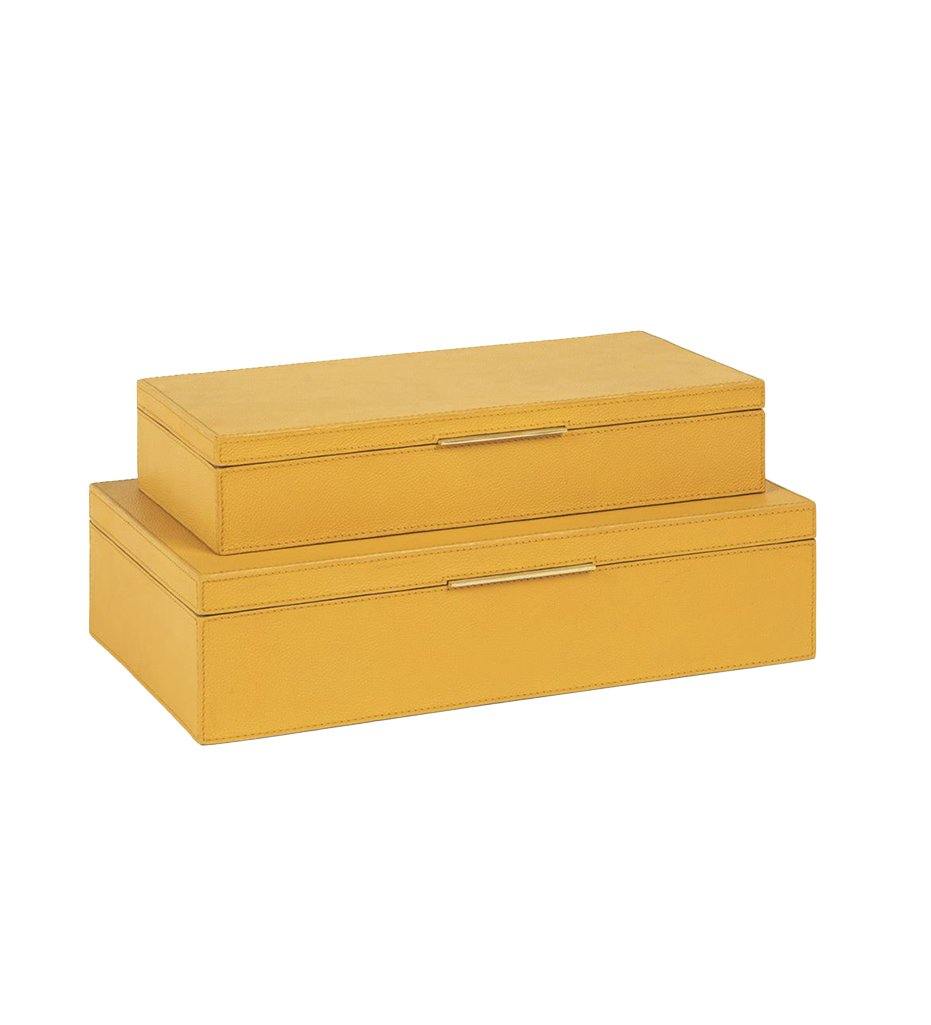 Ralston Box Set of Two,image:Marigold Full Grain Leather