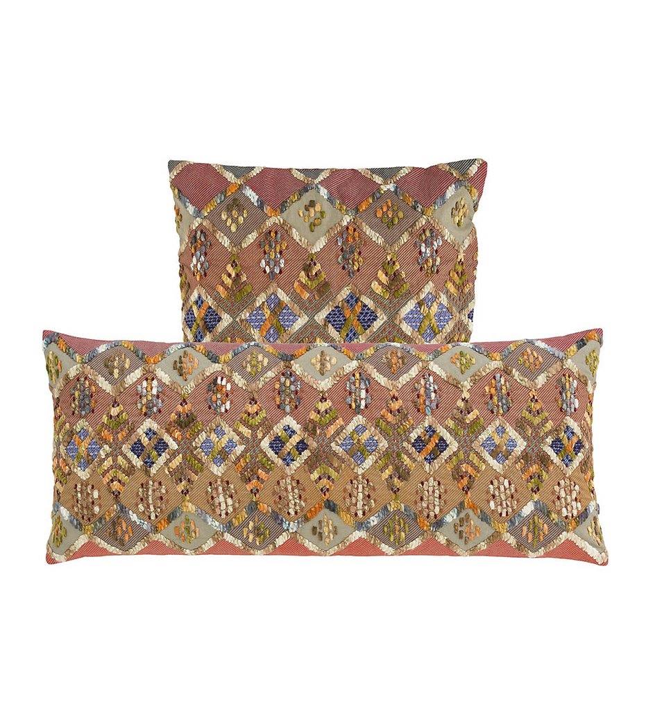 Kenya Embroidered Decorative Pillow - Square