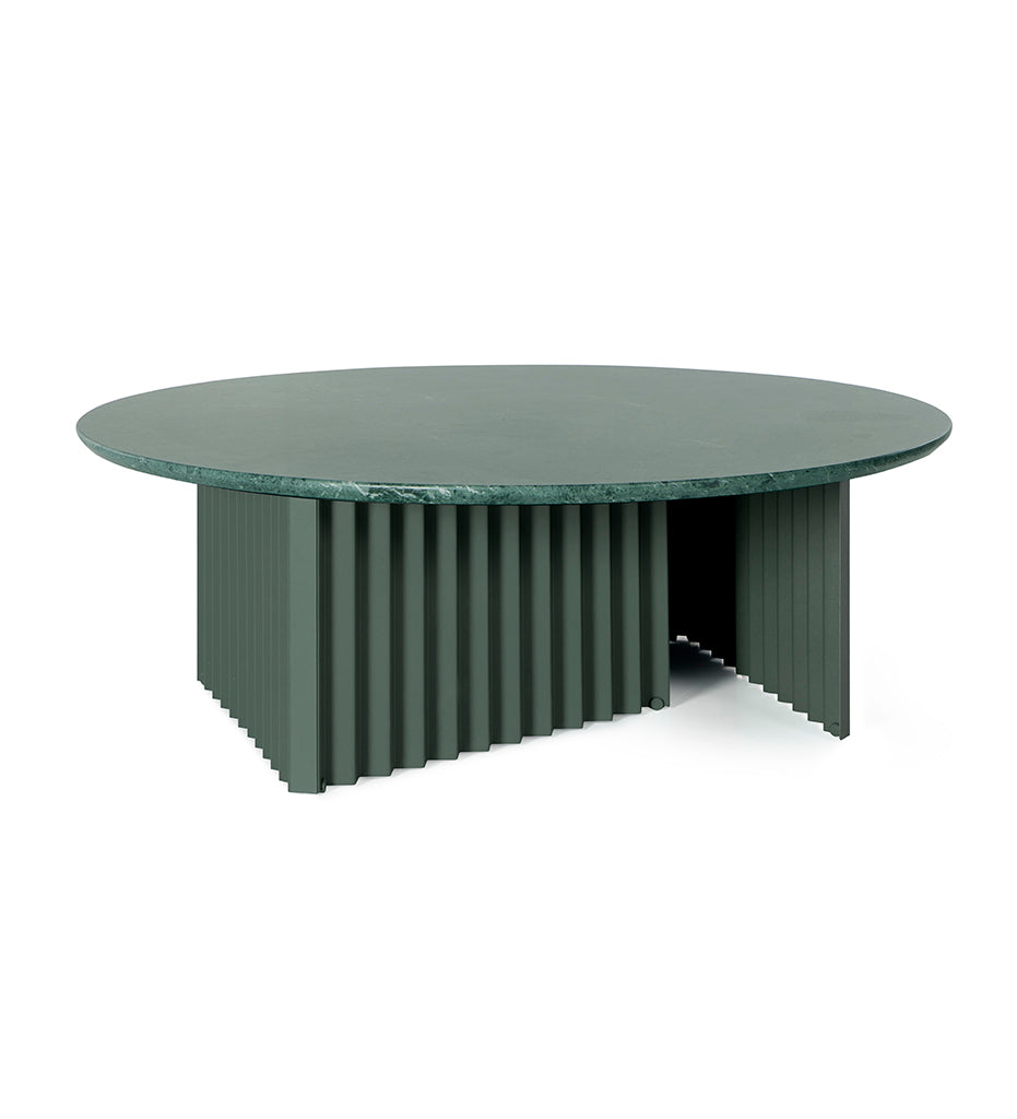 Plec Large Round Cocktail Table - Marble Top