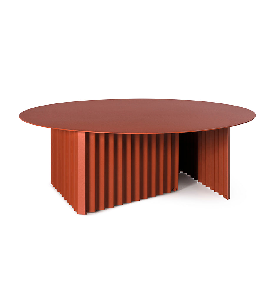 RS Barcelona Plec Large Round Cocktail Table - Steel Top