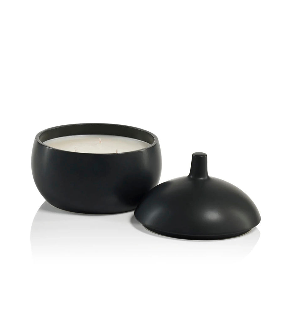 Zodax-Bodega Ceramic Candle - Large - Black-IG-2724