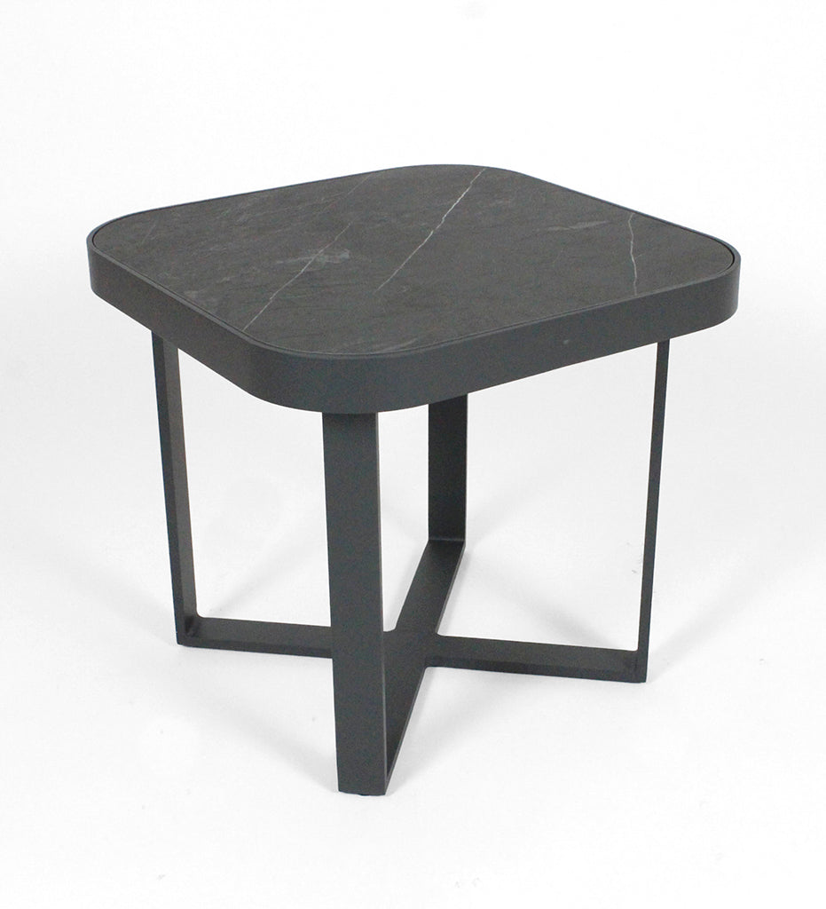 10DEKA Litus Square Side Table - Graphite-Noir Matt