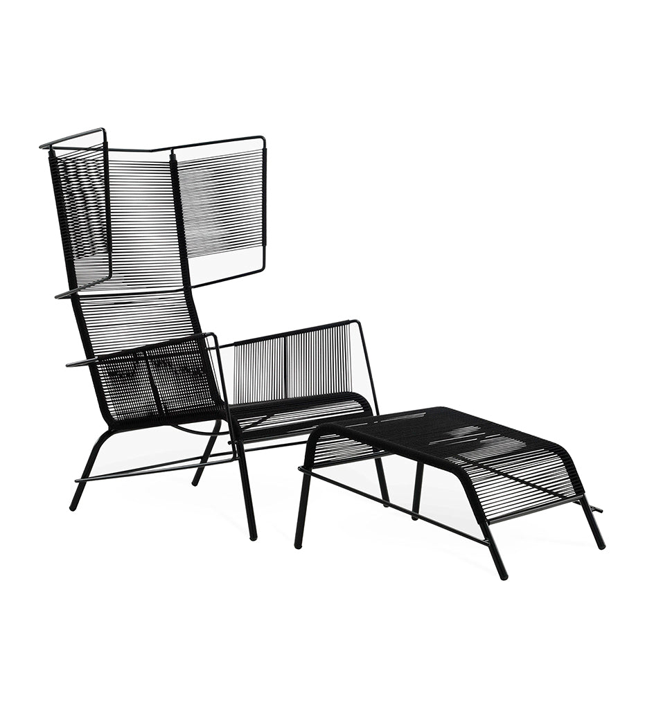 Almeco Bullit Lounge Chair with footstool