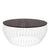 Bend Goods Coffee Table Base - White with Black Marble