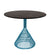 Bend Goods Bistro Table Base Peacock Blue - Black Marble