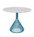 Bend Goods Bistro Table Base  Peacock Blue - White Marble Top