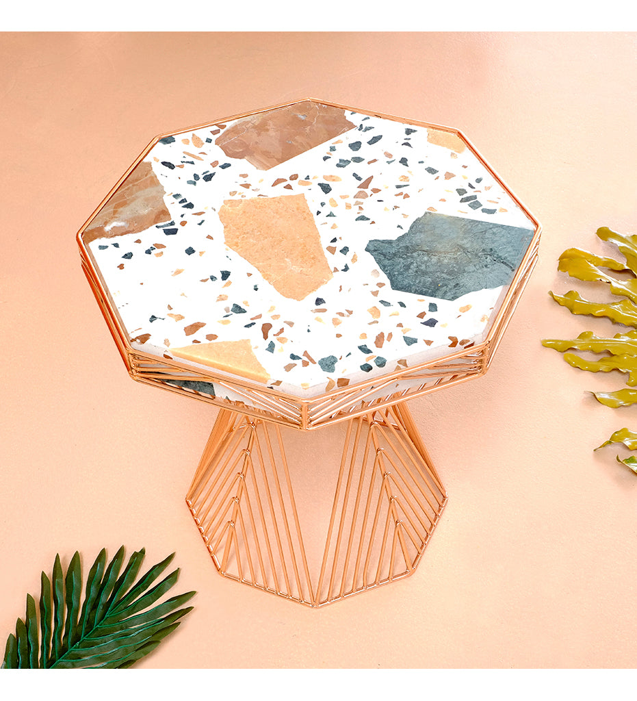 lifestyle, Bend Goods Switch Table / Stool Terrazzo Top