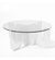 Bend Goods Wave Cocktail Table Base White Clear
