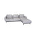 Aura 3-Seater Sofa w/ Low Armrest & Chaise Lounge - Left Facing