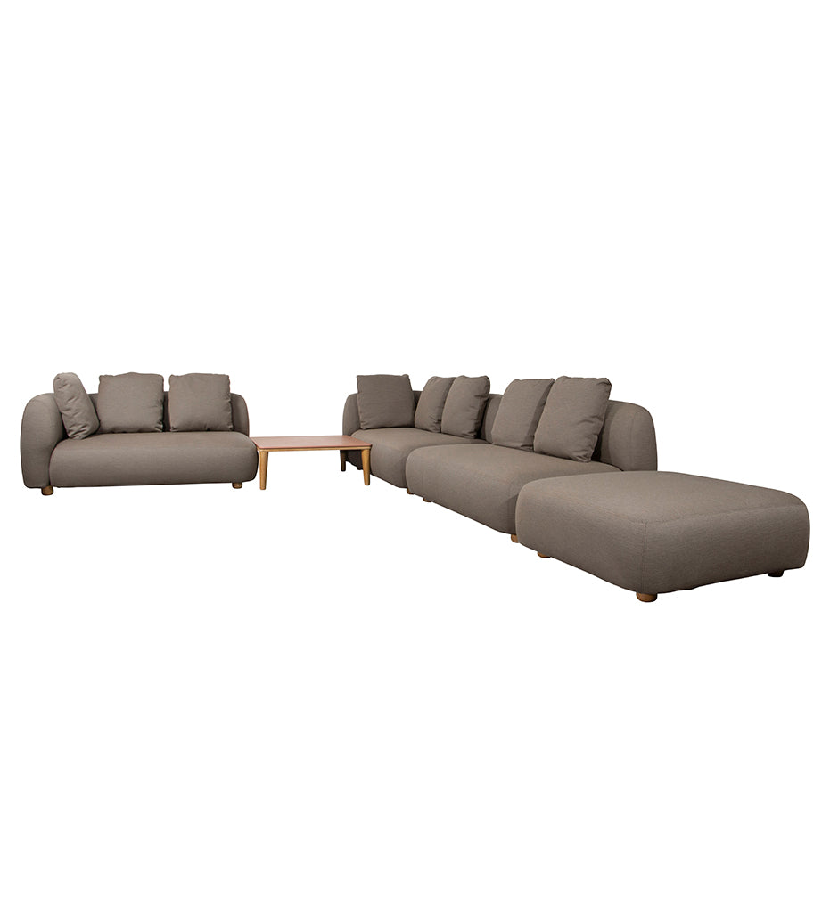 Capture Corner Sofa w/ Table &amp; Chaise Lounge