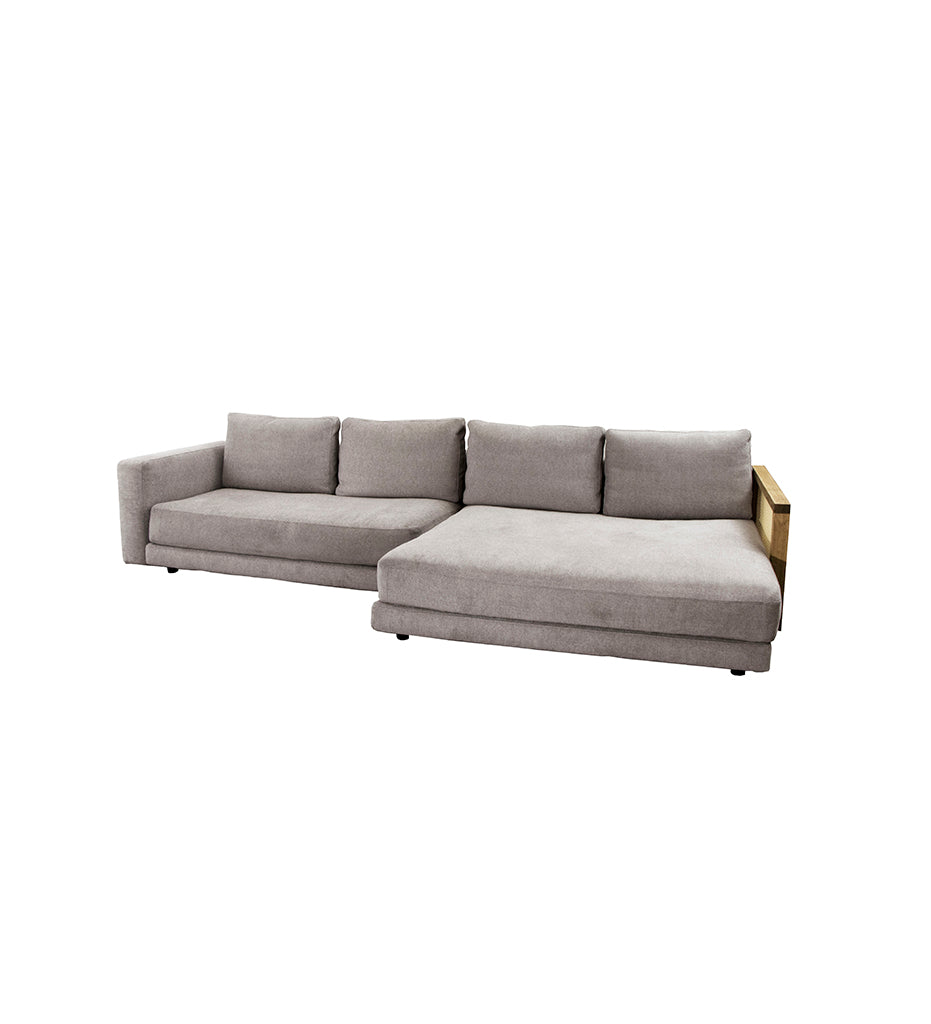 Scale 2-Seater Sofa w/ Double Daybed &amp; Mix Armrest - Right Seated