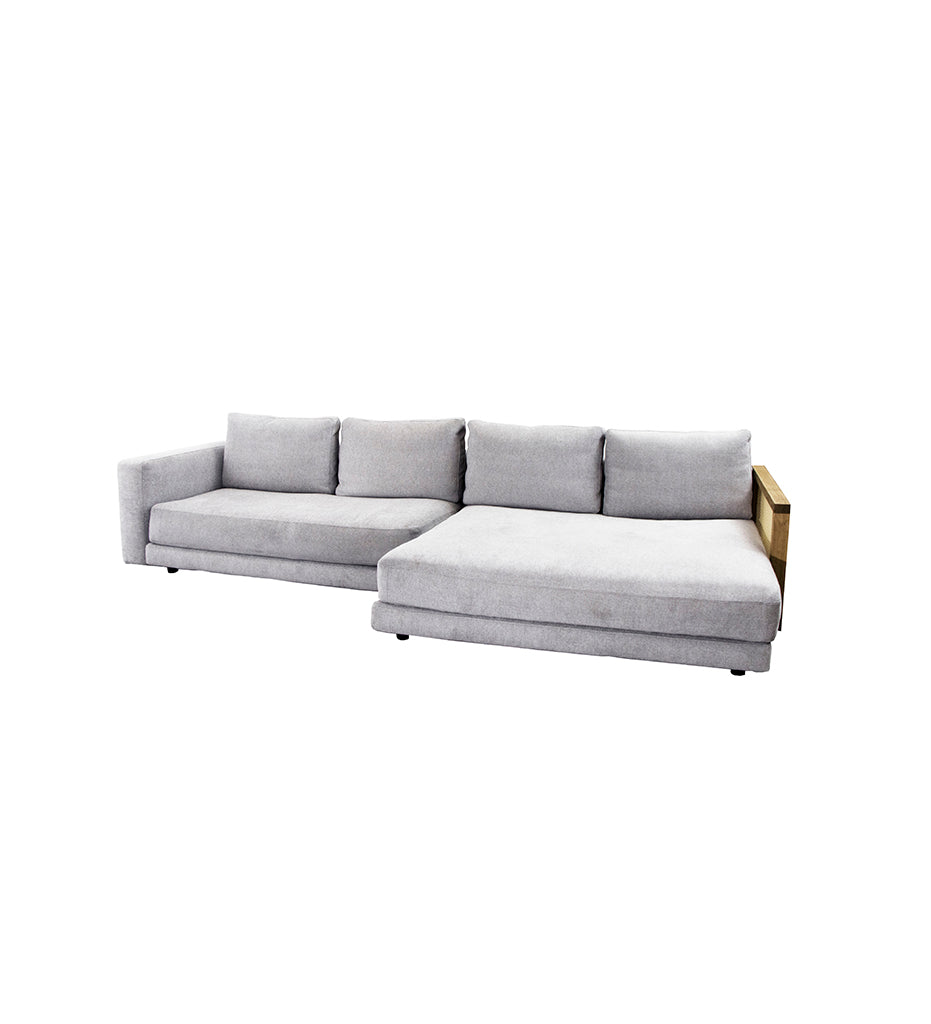 Scale 2-Seater Sofa w/ Double Daybed &amp; Mix Armrest - Right Seated