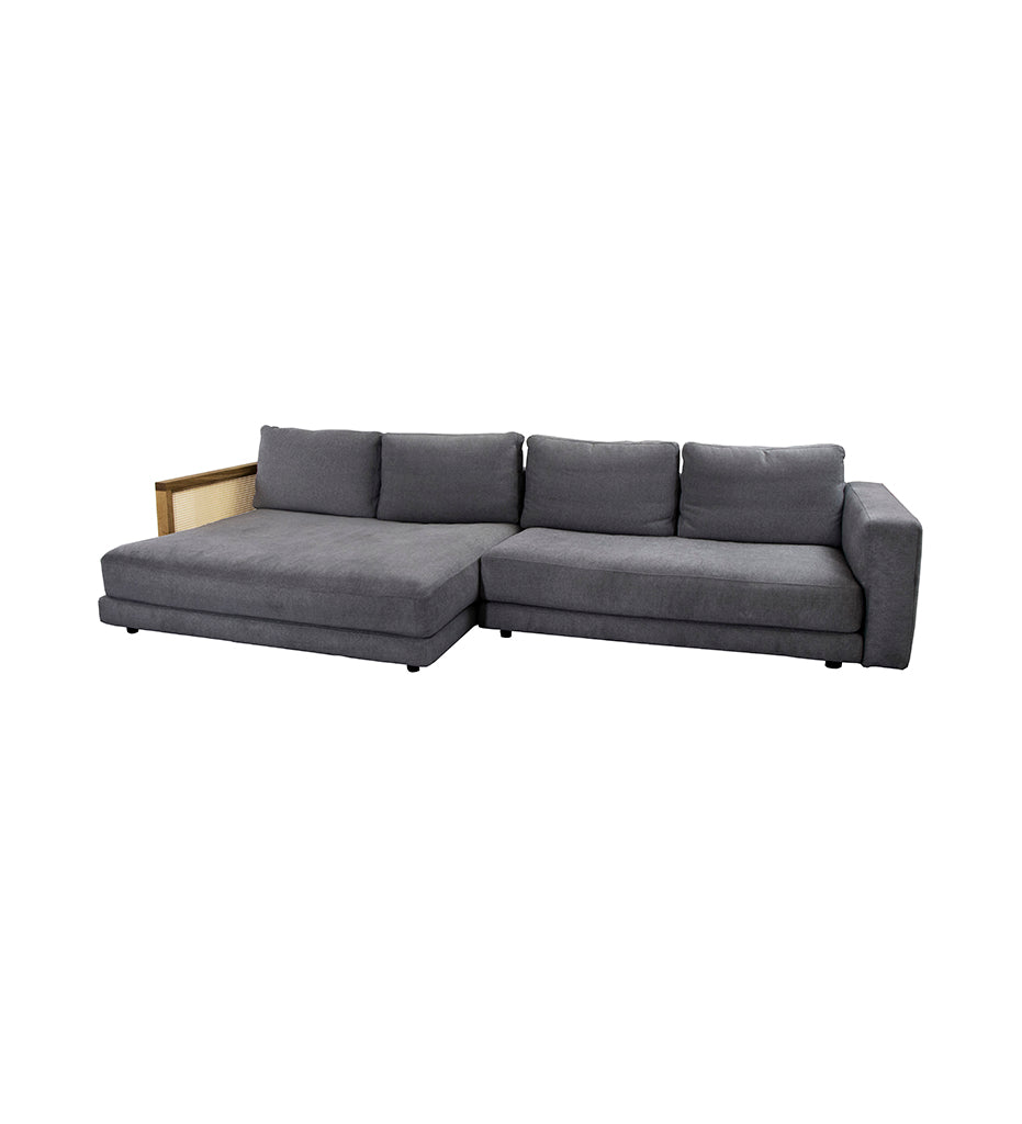 Scale 2-Seater Sofa w/ Double Daybed &amp; Mix Armrest - Left Seated