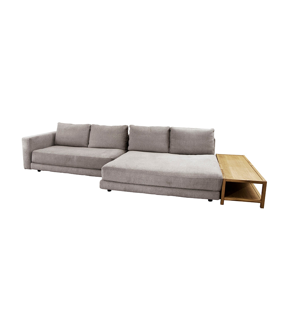 Scale 2-Seater Sofa w/ Double Daybed - Armrest &amp; Table - Right Facing