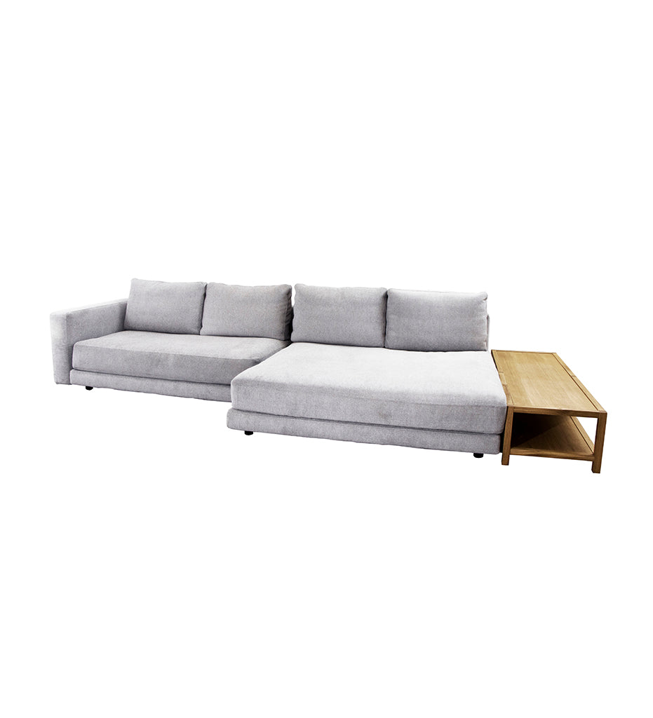 Scale 2-Seater Sofa w/ Double Daybed - Armrest &amp; Table - Right Facing