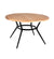 Allred Collaborative - Cane-Line Joy Dining Table - Round - Lava Grey with Teak Top