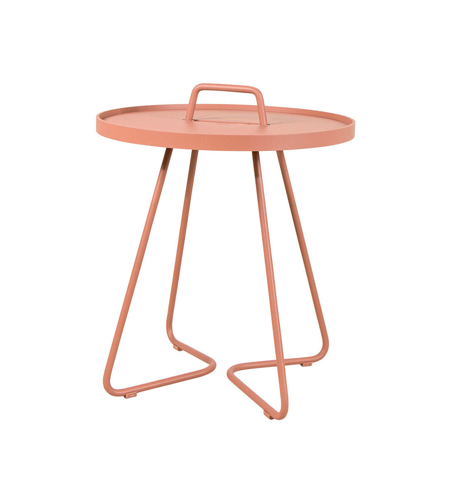On the Move Outdoor Aluminum Side Table - Small,image:Dark Rose ADRO # 5065ADRO