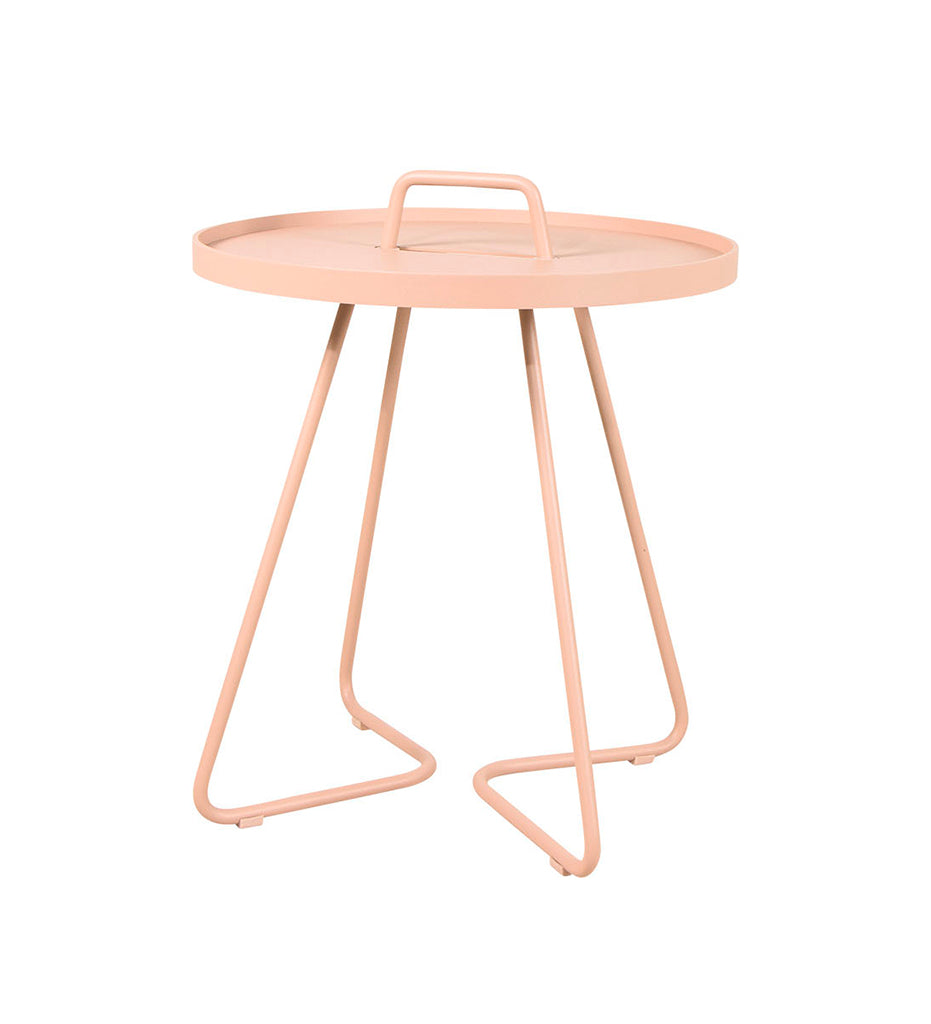 On the Move Outdoor Aluminum Side Table - Small,image:Light Rose ALR # 5065ALR