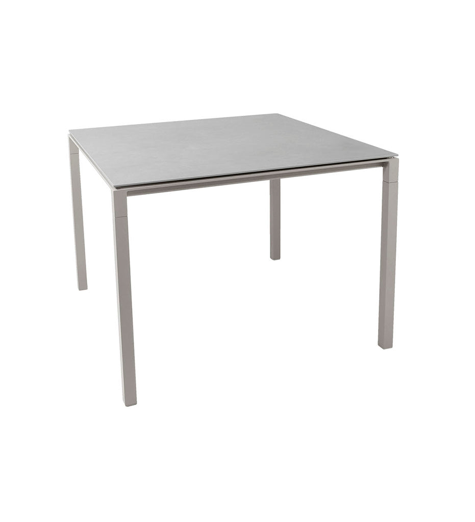 Pure Square Dining Table Base - Aluminum
