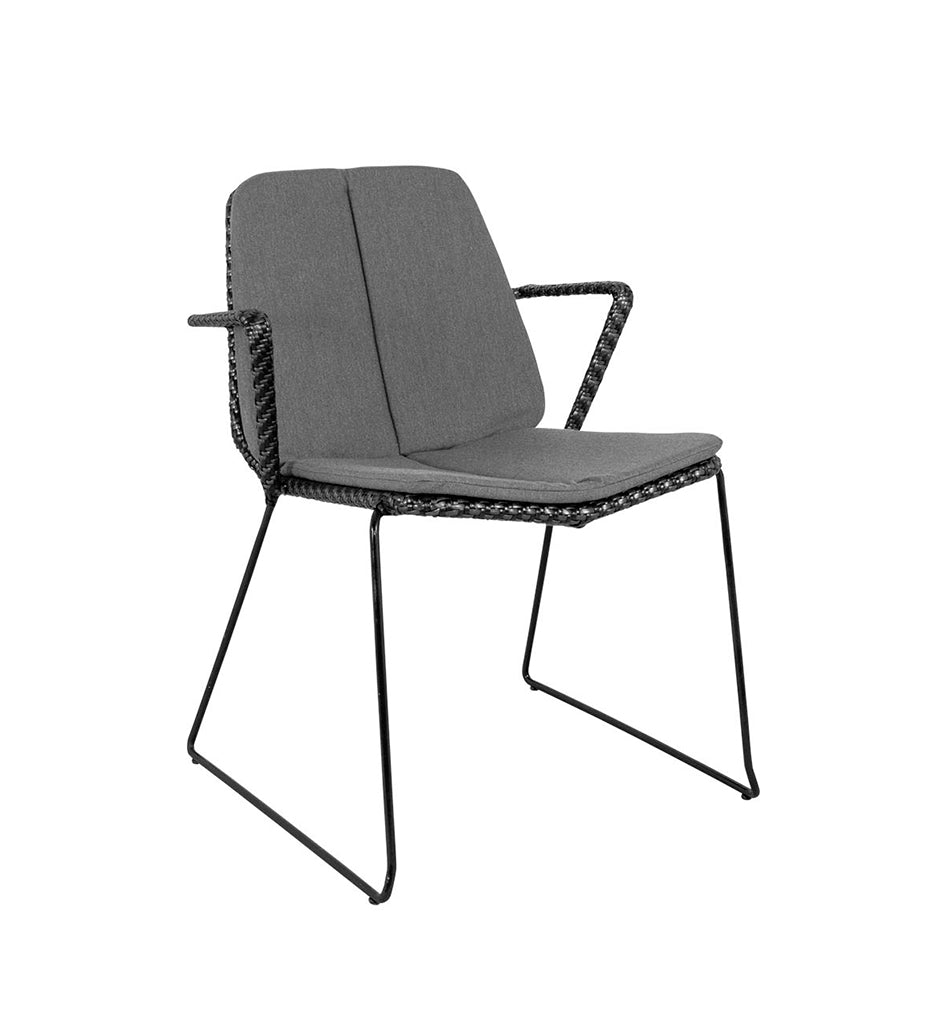 Allred Collaborative - Cane-Line Vision Arm Chair,image:Grey Natte YSN95 # 5403YSN95