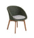 Allred Collaborative - Cane-Line -  Peacock Chair w/ Teak Legs - Outdoor with Light Grey Focus cushion