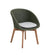 Allred Collaborative - Cane-Line -  Peacock Chair w/ Teak Legs - Outdoor with Light Grey Natte cushion
