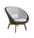 Allred Collaborative - Cane-Line -  Peacock Lounge Chair w/ Teak Legs - Outdoor with Light Grey cushion