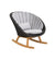 Allred Collaborative - Cane-Line -  Peacock Rocking Chair - Outdoor Rope,image:Light Grey Natte YSN96 # 5458YSN96